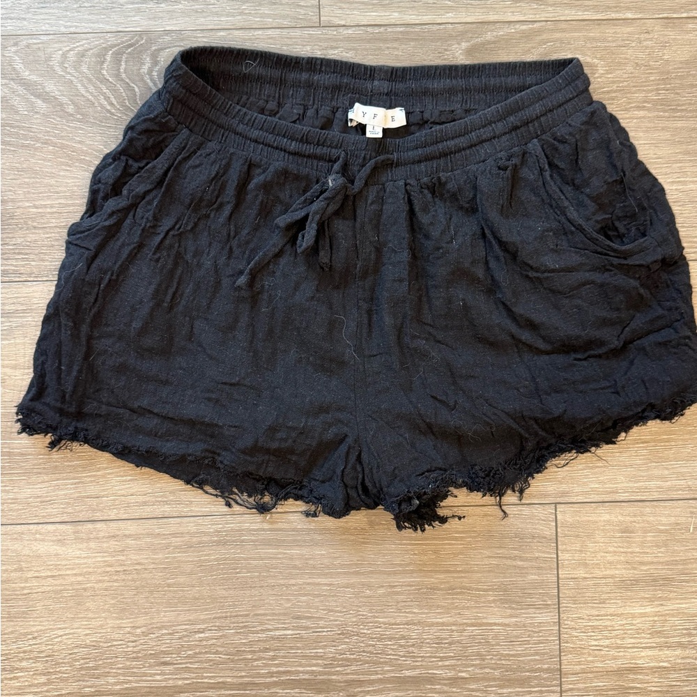 HYFVE Black High Waist Women's Shorts